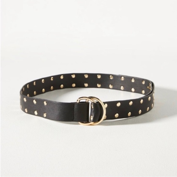 Anthropology faux leather studded belt main image 12